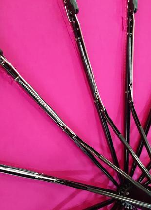 Зонт 10.3339.004.01 16 спиц розовый однотонный с автоматическим механизмом гашения купола