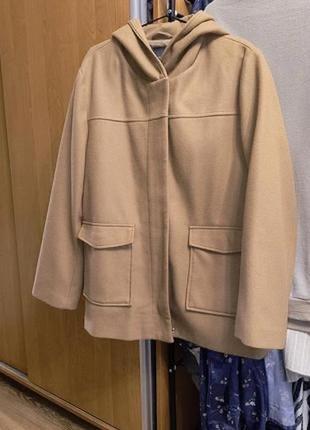 Пальто беж л размер