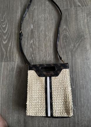Сумка guess kasinta raffia mini shopper