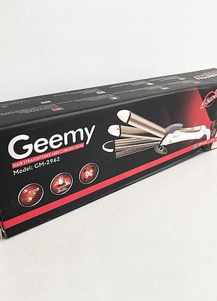 Волосся gemei gm-2962, стайлер для завивки, щипці для завивки та об'єму, плойка для завивки vr-546 з насадками9 фото