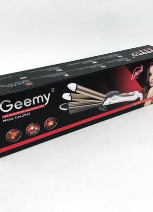 Волосся gemei gm-2962, стайлер для завивки, щипці для завивки та об'єму, плойка для завивки vr-546 з насадками