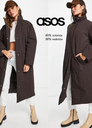 Asos длинная куртка кроя оверсайз