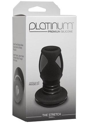 Анальний тунель doc johnson platinum premium silicone - the stretch - small - black