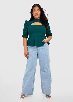 Плотный топ блуза boohoo 16