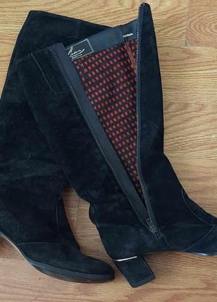 Замшеві чоботи осінні 39 розмір