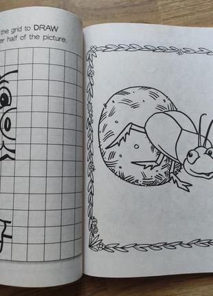 Дитяча розмальовка з іграми цікавими різні usa з америки на англійській мові