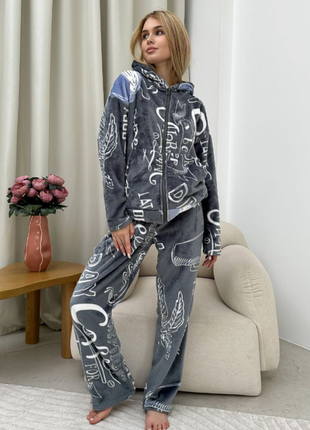 Пижама  махра двостороння шлiфована турецька з вiдео оглядом