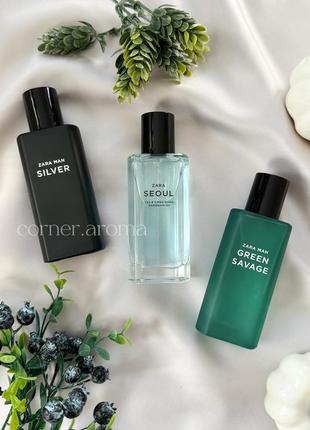 Чоловічі парфуми silver seoul green savage набір