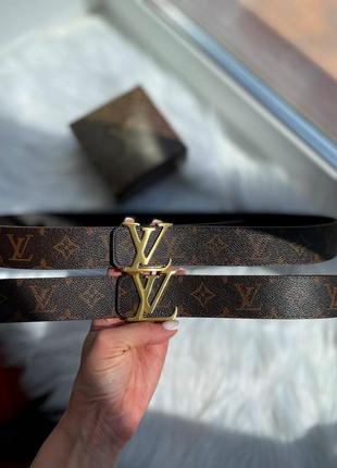 Кожаный ремень пояс в стиле луи виттон louis vuitton