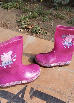 Резиновые сапоги с блестками