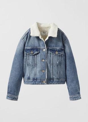 Тепла джинсова куртка шпора zara 12 років.