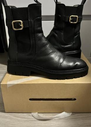Zara натуральная кожа