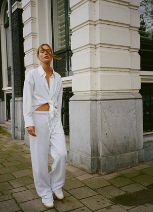 Трикотажные широкие штаны zara