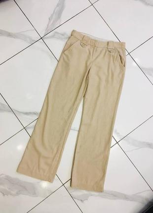 Прямые брюки из льна и вискозы - премиум состав new look m