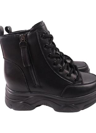 Ботинки женские berisstini черные натуральная кожа, 40