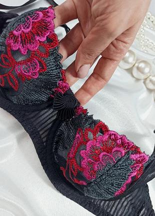 Роскошный гламурный прозрачный бюстгальтер балконет премиум-класса aubade