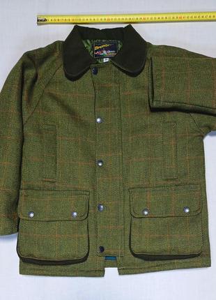 Плечи 40 см bronte classic outerwear твидовая оливковая куртка парка дерби size 30 детский унисекс