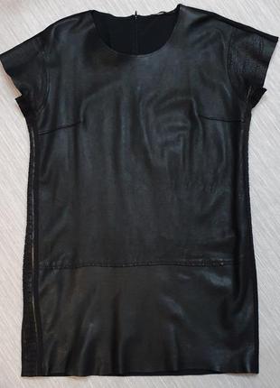 Кожаное платье туника cos