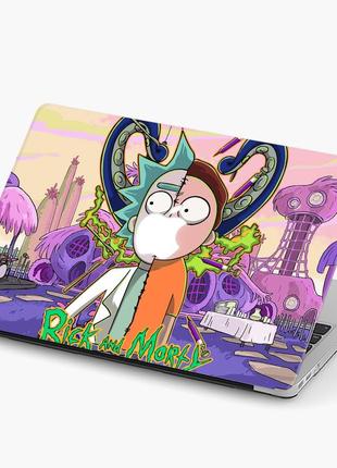 Чохол пластиковий для apple macbook pro 14.2 a2442 морті сміт рік та морті (rick and morty) макбук про case hard cover1 фото