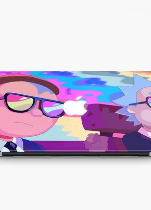 Чохол пластиковий apple macbook pro 14.2 a2442 рік та морті (rick and morty) макбук про case hard cover2 фото