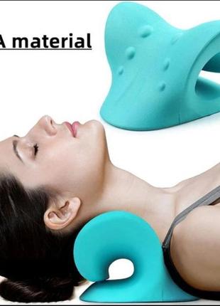 Розтягувач для шиї подушка для масажу шиї покращує сон знімає біль у шиї релаксант масажер поду