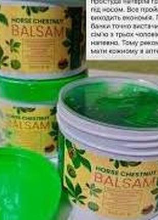 Масажний гель-бальзам з екстрактом кінського каштану має протизапальну та охолоджуючу дію,  допомага