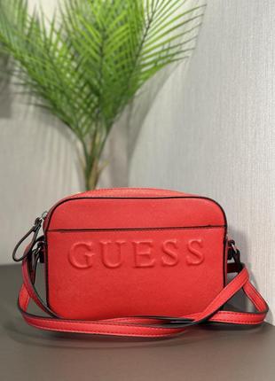 Guess оригинал! кросс-боди сумочка красная