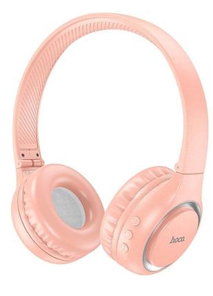 Наушники беспроводные hoco charm bt headphones w41 bt5.3 aux/tf 7ч розовый