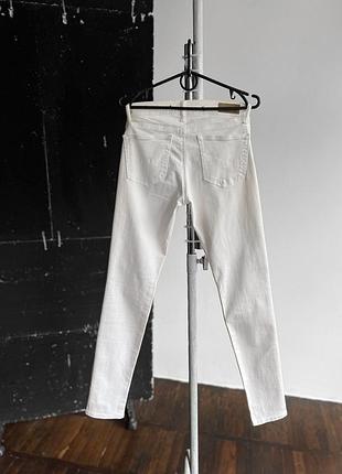 Polo ralph lauren womens white skinny jeans zipper pants stretch жіночі, білі джинси, штани3 фото