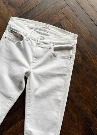 Polo ralph lauren womens white skinny jeans zipper pants stretch жіночі, білі джинси, штани5 фото