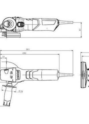 Болгарка metabo w 9-100 (600350010)2 фото