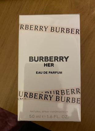 Парфумована вода burberry her 50 ml оригінал2 фото