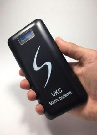 Портативная мобильная зарядка power bank 30000/9600mah ukc, внешний аккумулятор, зарядка power bank. shop