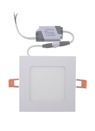 Світильник врізний led square downlight 6w-220v-420l-4000k alum tnsy