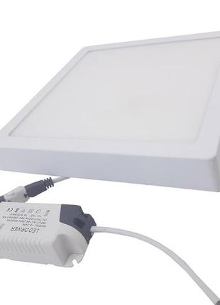 Світильник накладний led square downlight 18w-220v-1300l-4000k alum tnsy