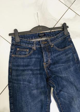 Синие зауженные мужские джинсы boohooman 287 фото