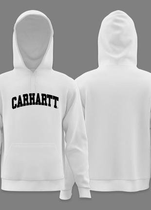 Чоловіче худі carhartt біле кархарт унісекс-кофта толстовка з капюшоном