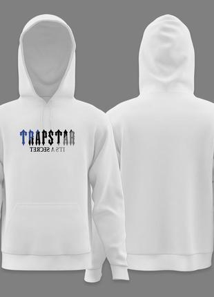 Чоловіче худі trapstar its a secret біле унісекс-трипстр толстовка з капюшоном кофта
