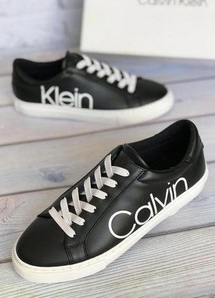 Кеды женские calvin Rib klein cabre black черные оригинал кроссовки