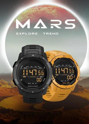 Спортивний фітнес-трекер north edge mars, чоловічий спортивний годинник, водонепроникний годинник 50 м2 фото
