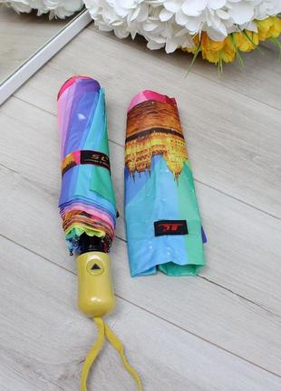 Зонт женский полуавтомат будапешт зонтик антивитер