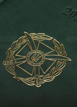 Блокнот ежедневник зсу хаки а4 с тиснением датированный