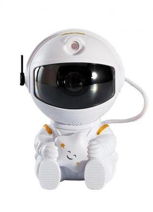 Ночник-проектор космонавт із зірочкою та пультом білий3 фото