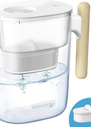 Фильтр-кувшин для воды waterdrop chubby объемом 3,5 л, сертифицирован