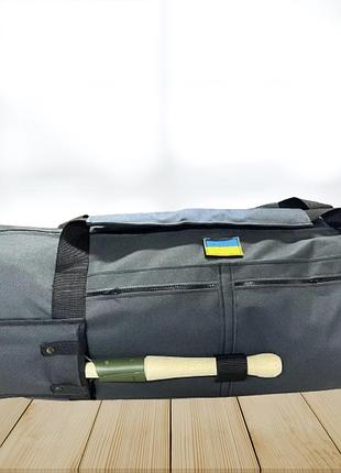 Сумка баул 100л cordura хаки з стропами для каремату із подовідштовхуючим покриттям
