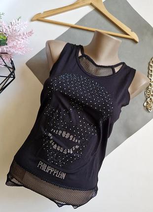 Philipp plein оригінальна майка з сіткою р с