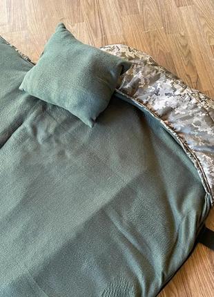 Широкий армейский спальник одеяло 90см пиксель теплый спальный мешок весна зима для военного3 фото