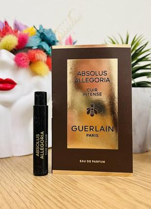 Оригинал пробник парфюмированная вода guerlain cuir intense