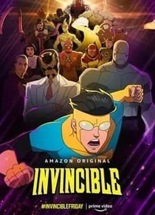 "invincible" (непереможний) серіал — постер