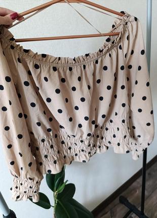 Блузка в горошок